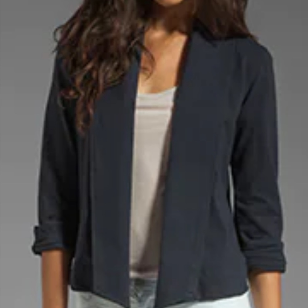 Theory Navy Cotton Blazer, XS new with tags